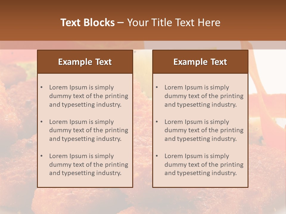 Delicious Background Square PowerPoint Template