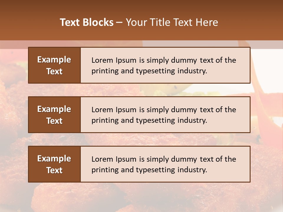 Delicious Background Square PowerPoint Template