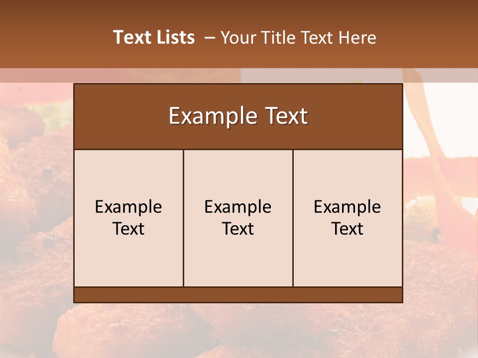 Delicious Background Square PowerPoint Template