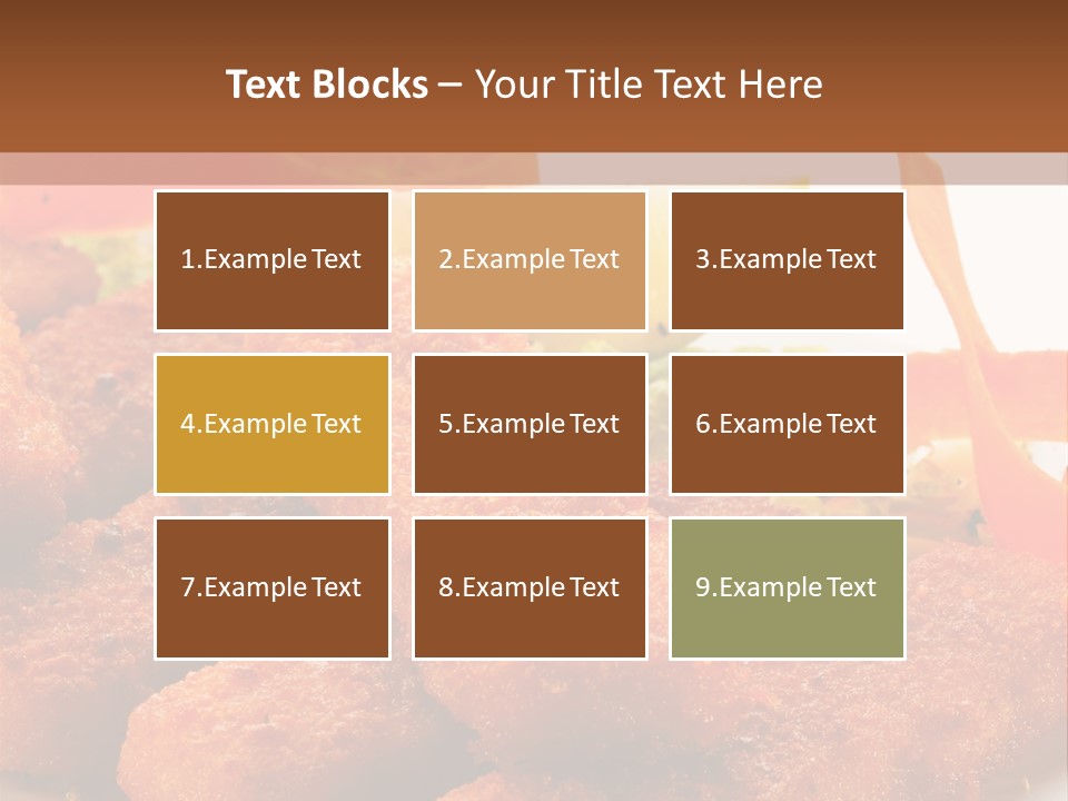 Delicious Background Square PowerPoint Template