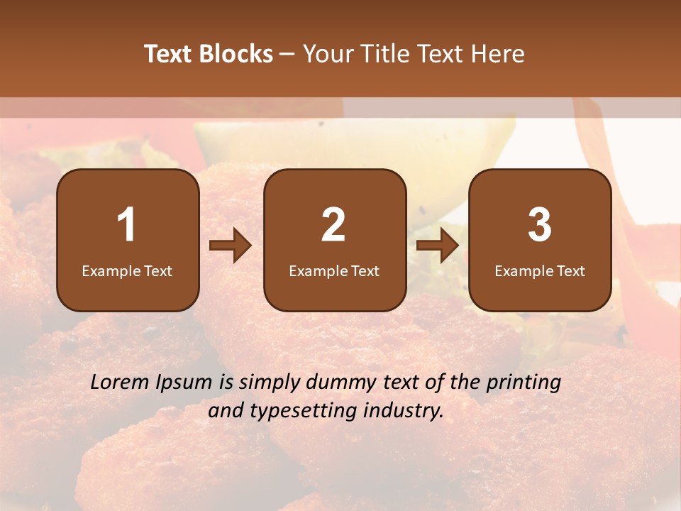 Delicious Background Square PowerPoint Template