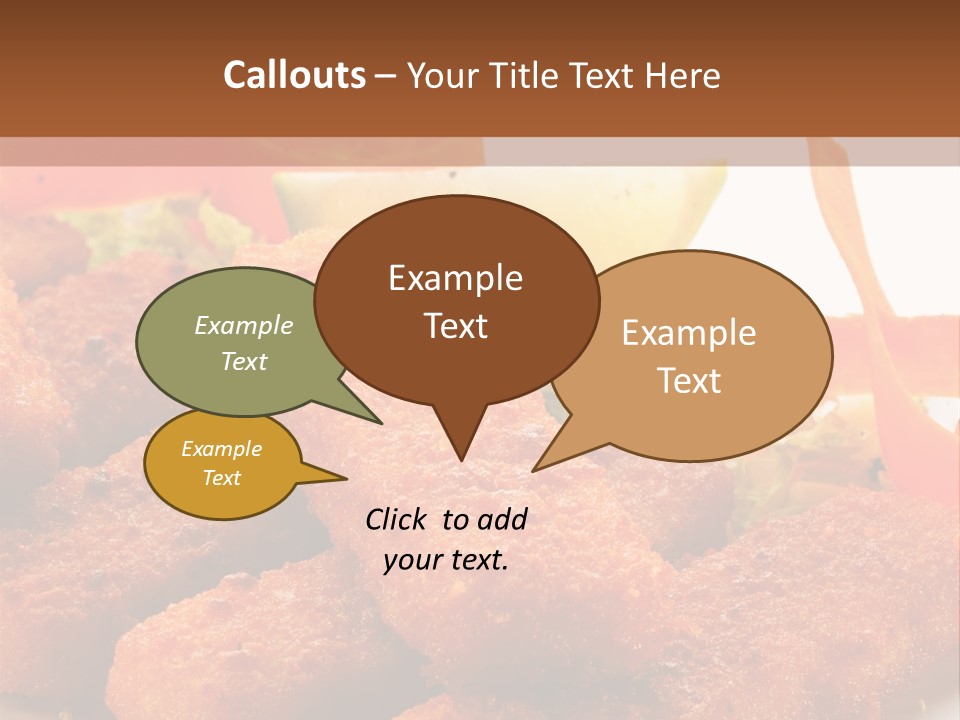 Delicious Background Square PowerPoint Template