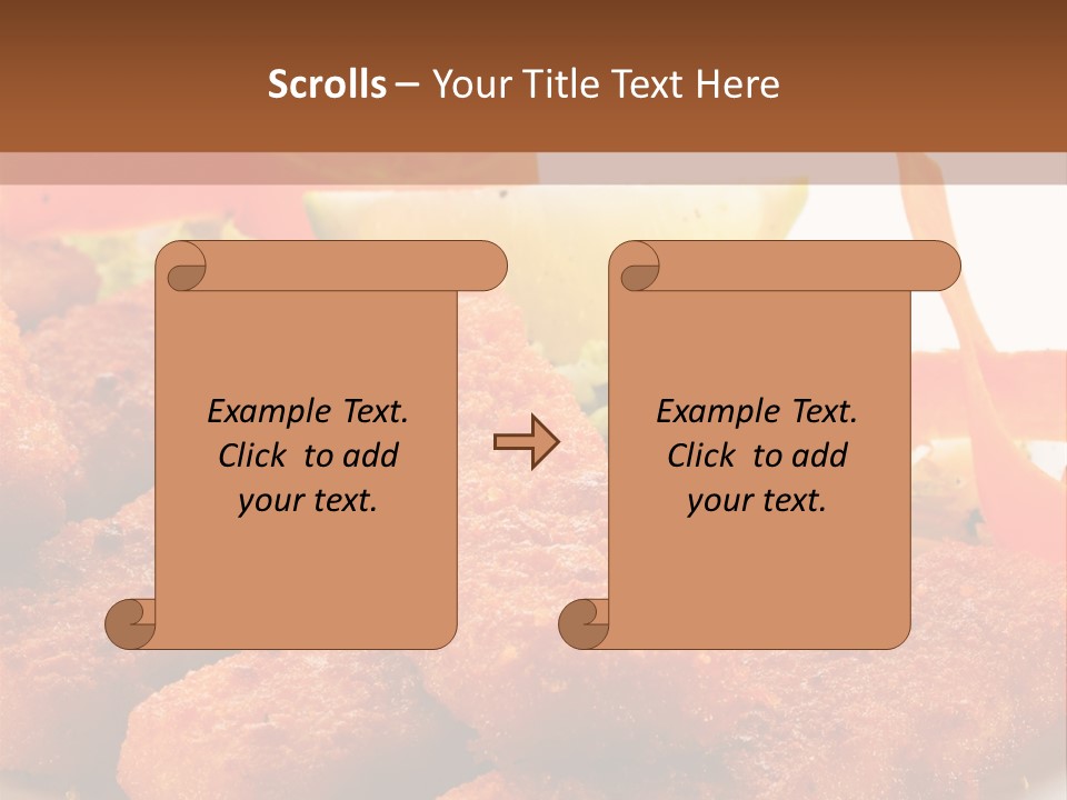 Delicious Background Square PowerPoint Template