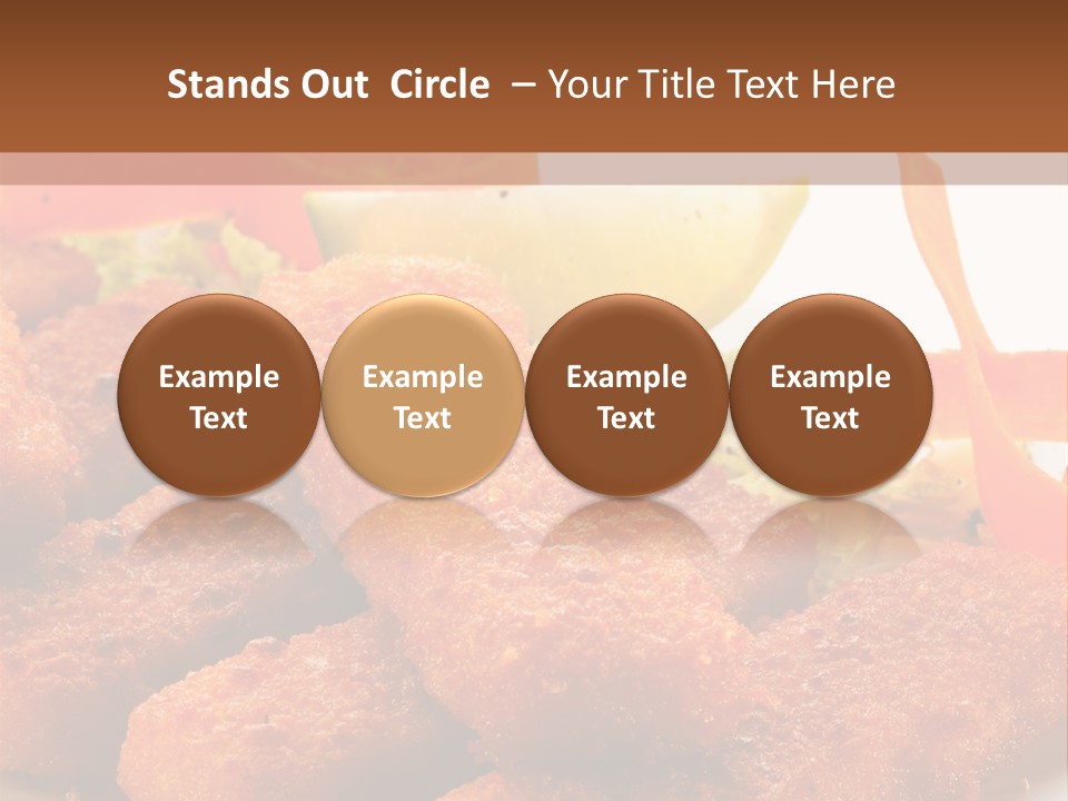 Delicious Background Square PowerPoint Template