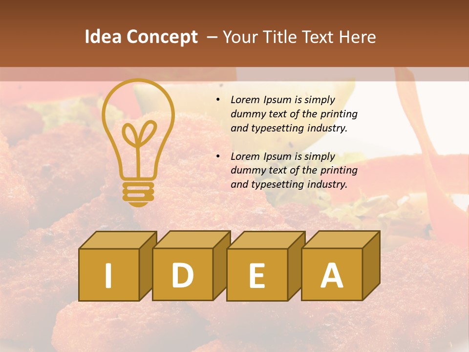 Delicious Background Square PowerPoint Template