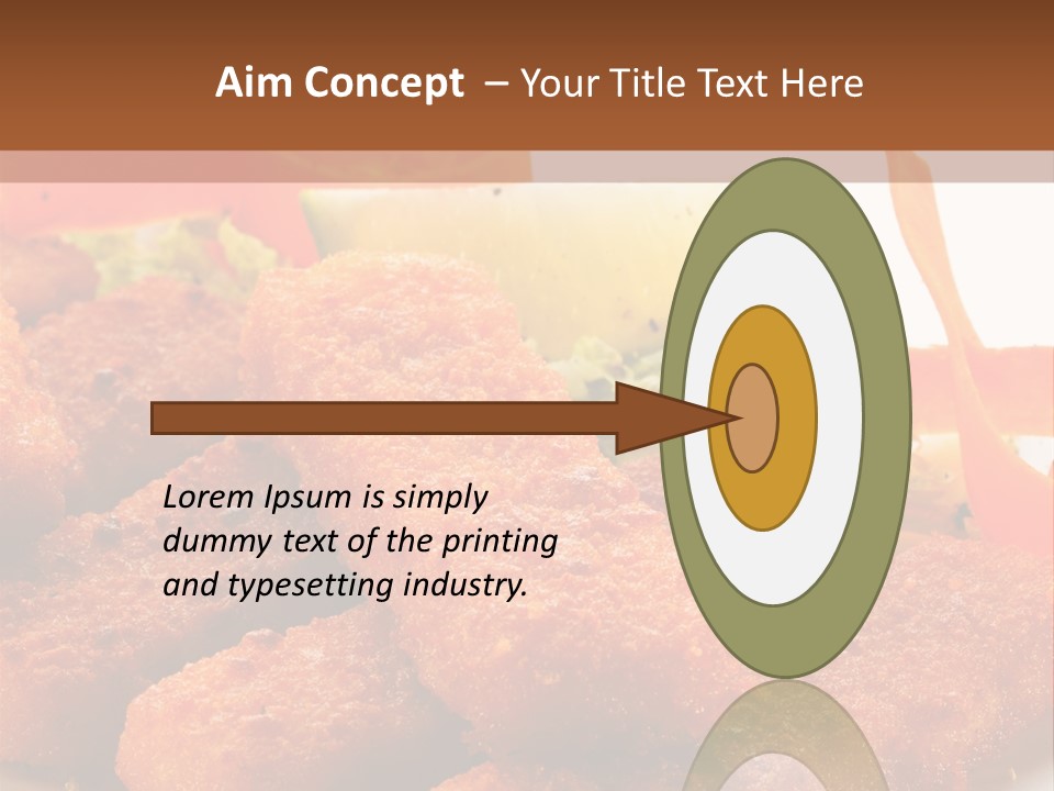 Delicious Background Square PowerPoint Template