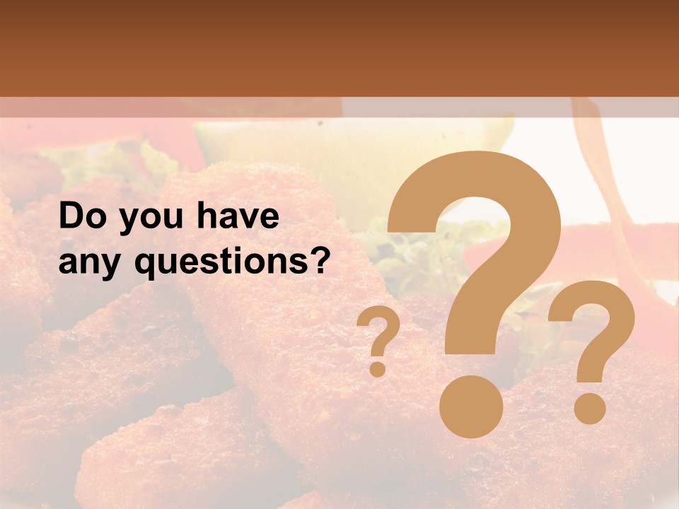 Delicious Background Square PowerPoint Template