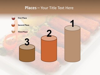 Orange Stick Finger PowerPoint Template