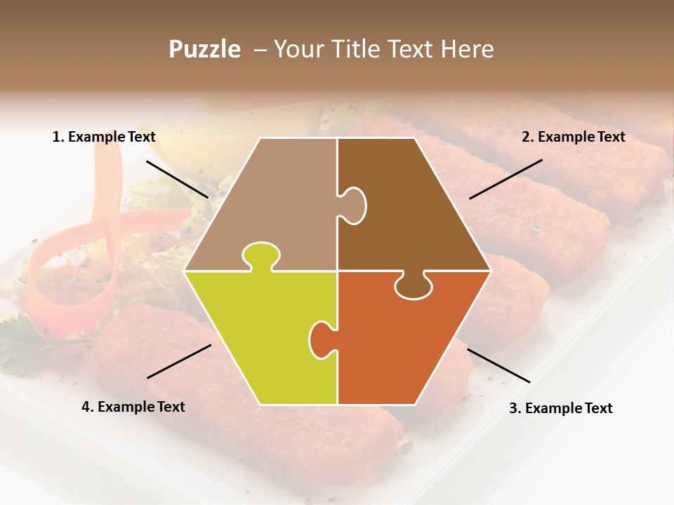 Orange Stick Finger PowerPoint Template