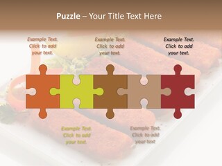 Orange Stick Finger PowerPoint Template