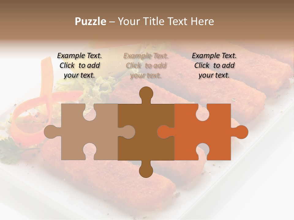 Orange Stick Finger PowerPoint Template