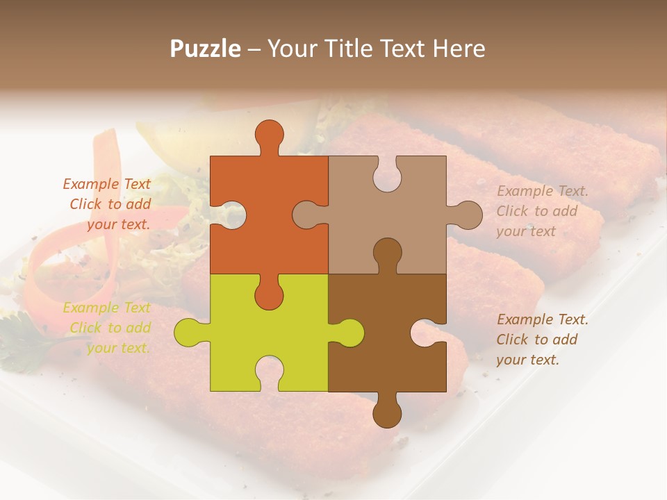 Orange Stick Finger PowerPoint Template