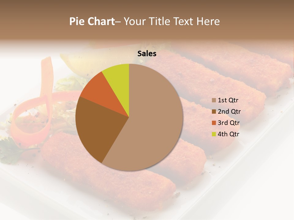 Orange Stick Finger PowerPoint Template