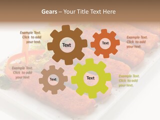 Orange Stick Finger PowerPoint Template