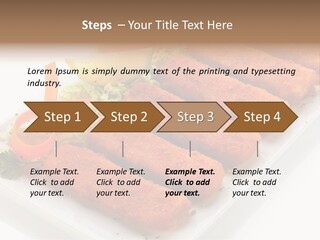Orange Stick Finger PowerPoint Template