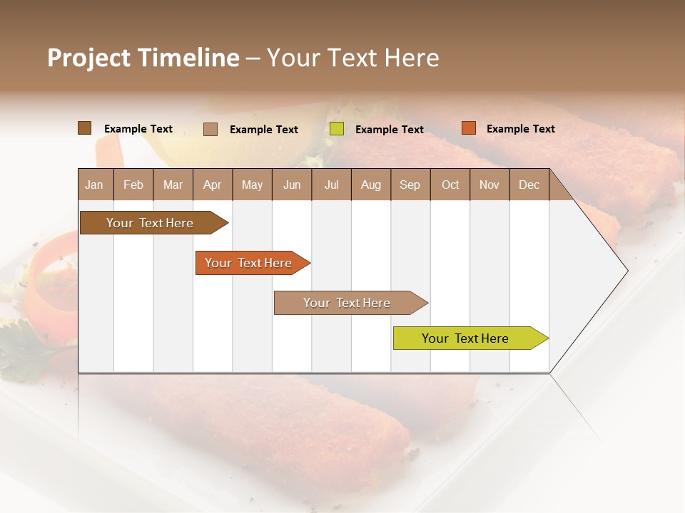 Orange Stick Finger PowerPoint Template