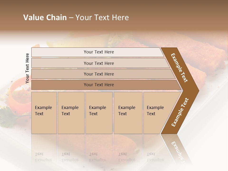 Orange Stick Finger PowerPoint Template