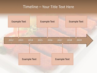 Orange Stick Finger PowerPoint Template
