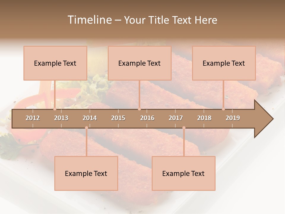 Orange Stick Finger PowerPoint Template