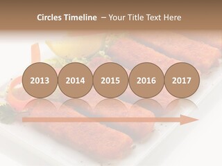 Orange Stick Finger PowerPoint Template