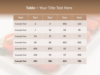 Orange Stick Finger PowerPoint Template