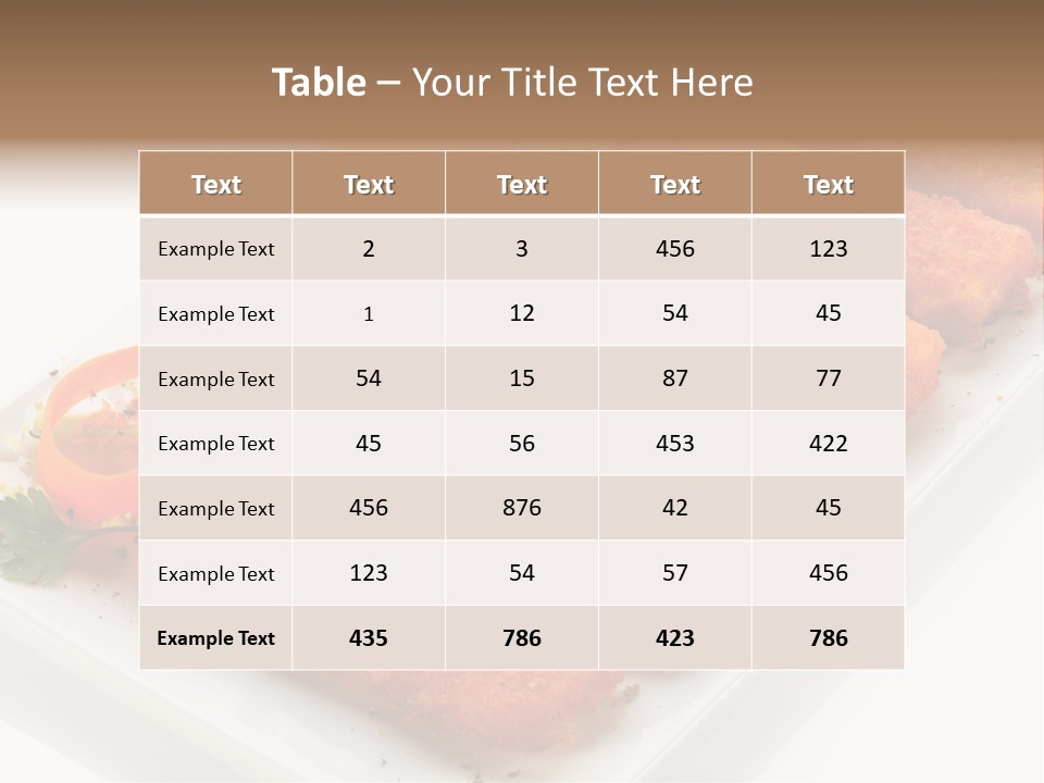 Orange Stick Finger PowerPoint Template