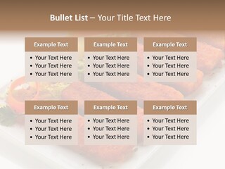 Orange Stick Finger PowerPoint Template