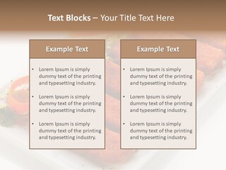 Orange Stick Finger PowerPoint Template