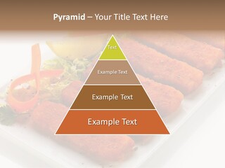 Orange Stick Finger PowerPoint Template