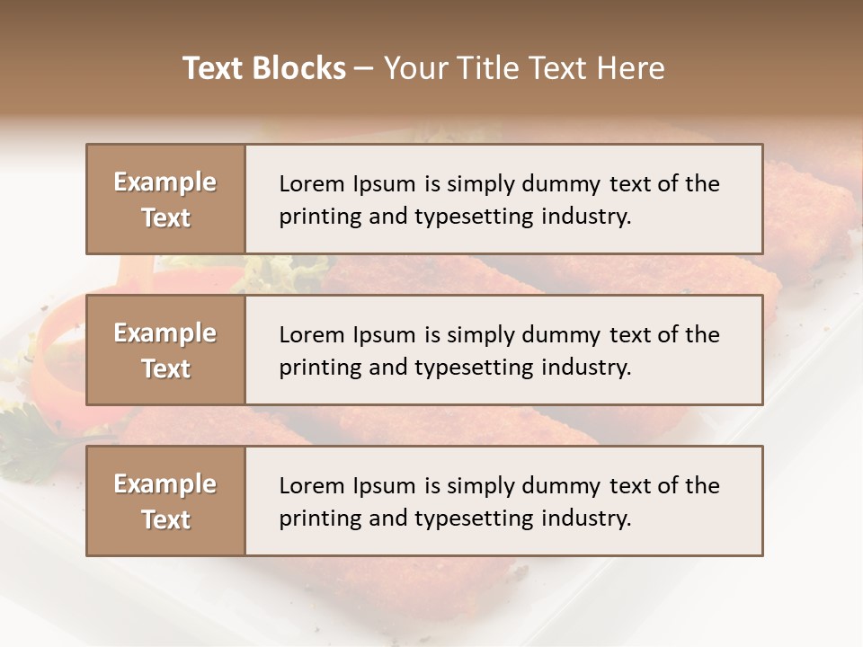 Orange Stick Finger PowerPoint Template