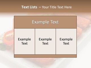 Orange Stick Finger PowerPoint Template