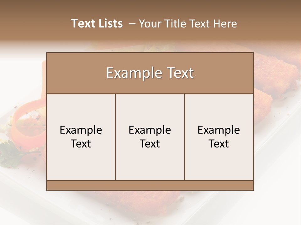 Orange Stick Finger PowerPoint Template
