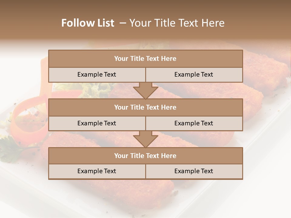 Orange Stick Finger PowerPoint Template