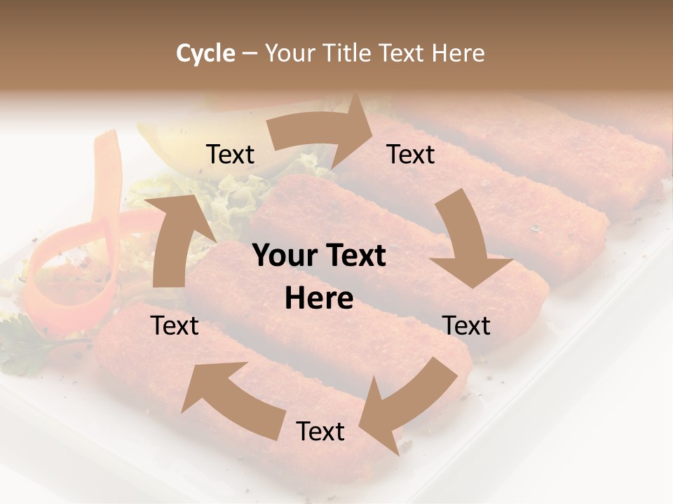 Orange Stick Finger PowerPoint Template