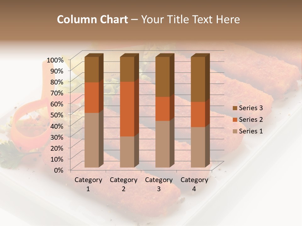 Orange Stick Finger PowerPoint Template