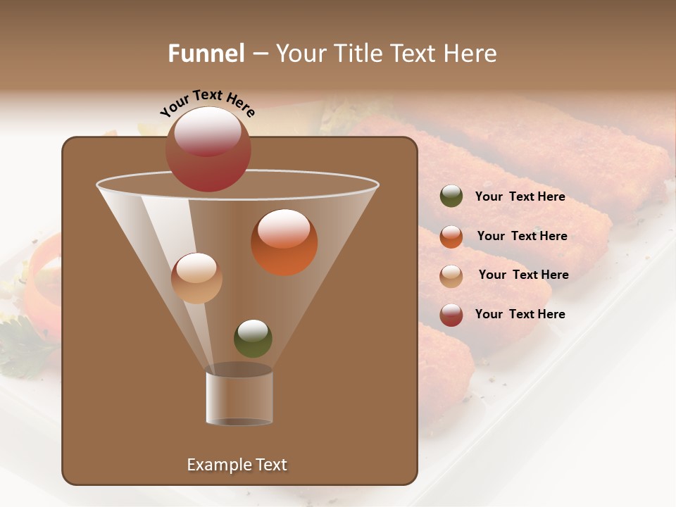 Orange Stick Finger PowerPoint Template