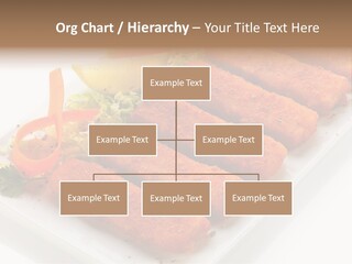 Orange Stick Finger PowerPoint Template