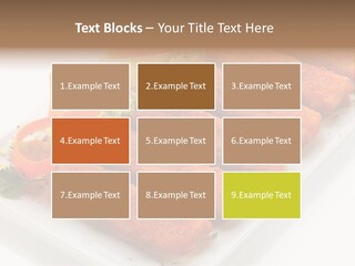 Orange Stick Finger PowerPoint Template
