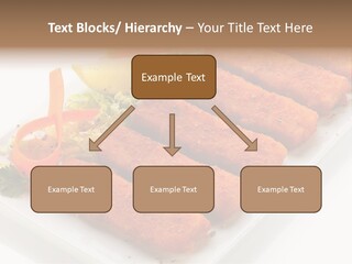 Orange Stick Finger PowerPoint Template
