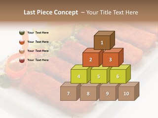 Orange Stick Finger PowerPoint Template