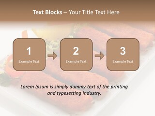 Orange Stick Finger PowerPoint Template