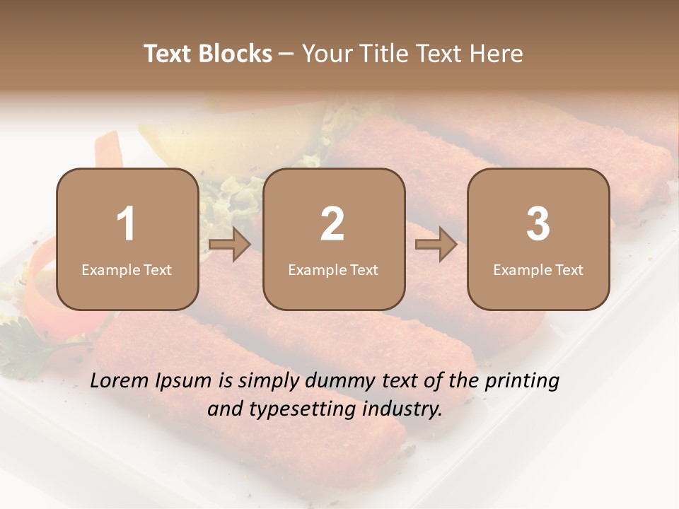 Orange Stick Finger PowerPoint Template