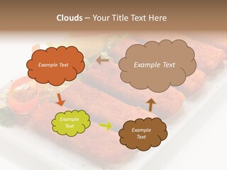 Orange Stick Finger PowerPoint Template