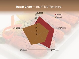Orange Stick Finger PowerPoint Template
