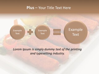 Orange Stick Finger PowerPoint Template