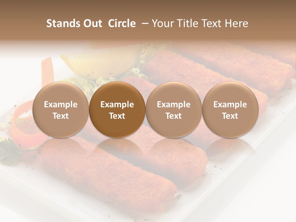 Orange Stick Finger PowerPoint Template
