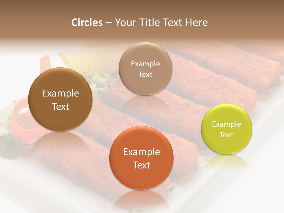 Orange Stick Finger PowerPoint Template