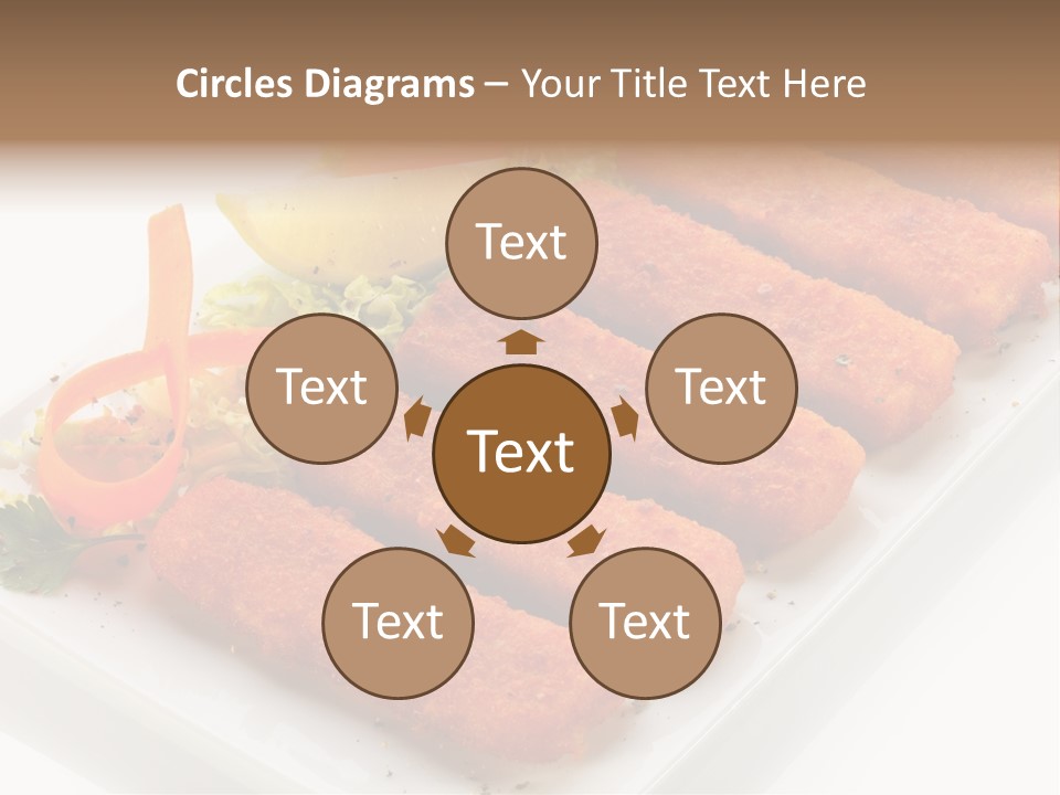 Orange Stick Finger PowerPoint Template