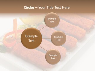 Orange Stick Finger PowerPoint Template