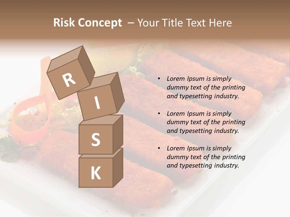 Orange Stick Finger PowerPoint Template
